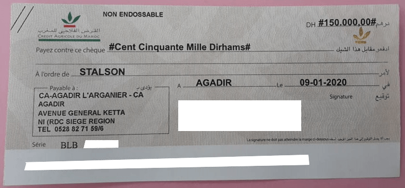 impression chéques et effets maroc